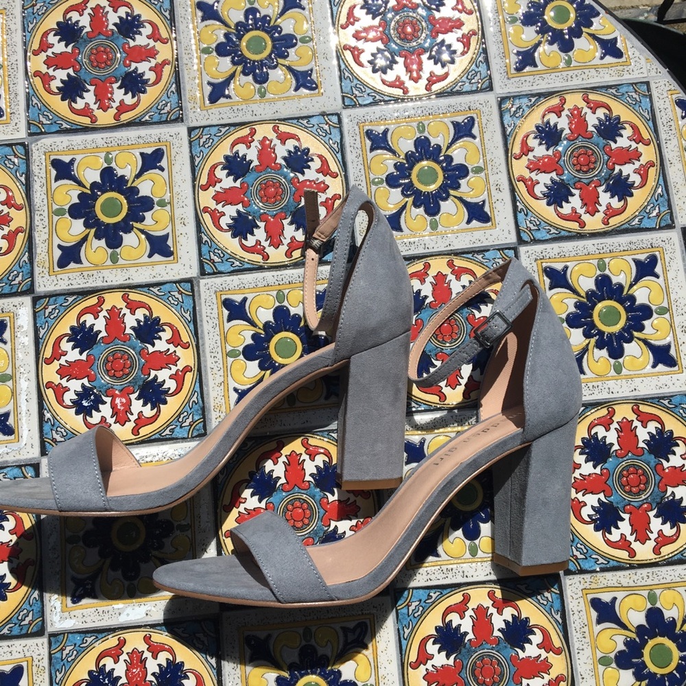 Blue suede madden girl heels